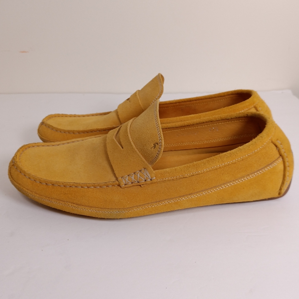 Harry's of London Yellow Suede Driving Moccasin/Penny Loafer - Picture 4 of 15